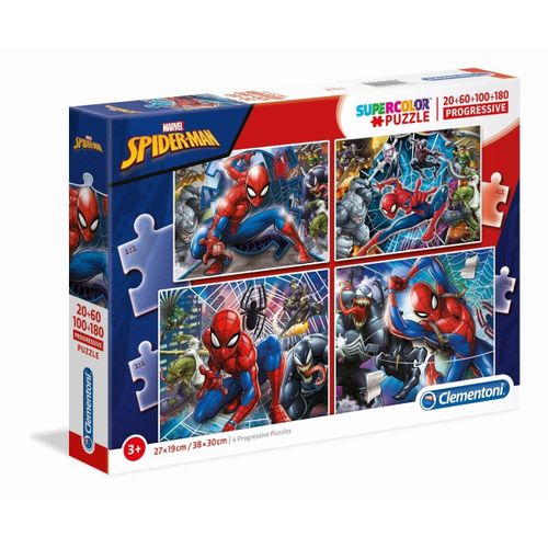 Puzzle Enfant 20+60+100+180 Pièces - Spider-Man