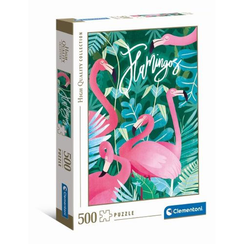 Puzzle Adulte 500 Pièces - Fantastic Animals - Flamants Roses