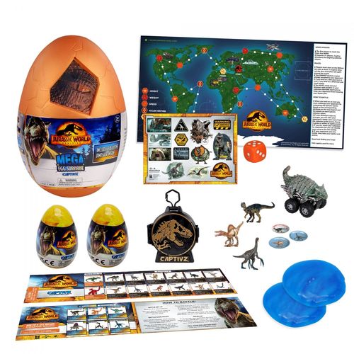 Silverlit Méga Uf Jurassic World Dominion - 20 Surprises À L'intérieur - 28cm