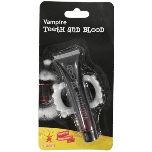 Rubie's Tube De Faux Sang Et Dentier De Vampire
