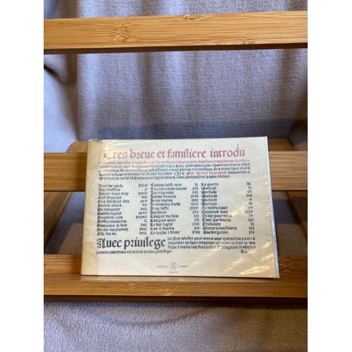 Attaingnant Très Brève Et Familière Introduction Facsimile Luth Minoff 1988