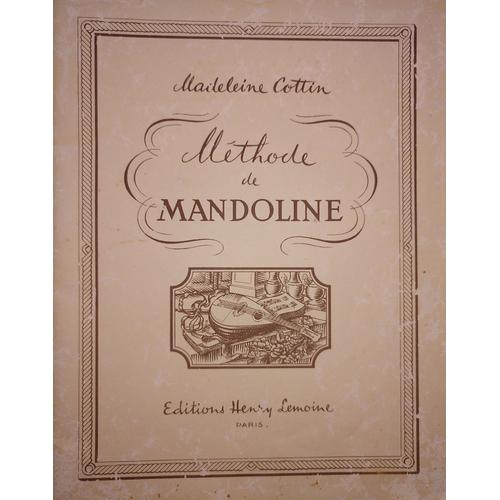 Méthode De Mandoline - Madeleine Cottin (Éd. Henry Lemoine 1965)