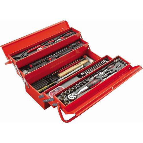 Caisse à outil métallique + 113 Outils maintenance SAM OUTILLAGE - CP-113BOX