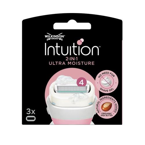 Pack De 2 - Wilkinson Intuition Ultra Moisture - Lames De Rasoir Pour Femme - Pack De 3 