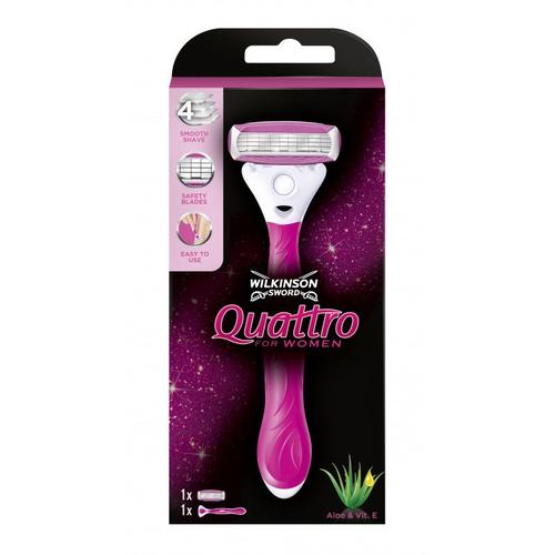 Pack De 2 - Wilkinson - Quattro For Women - Rasoir Pour Femme 