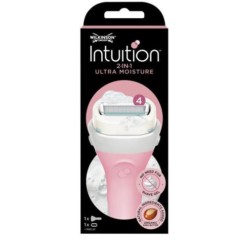 Pack De 2 - Wilkinson - Intuition 2in1 Ultra Moisture - Rasoir Pour Femme 