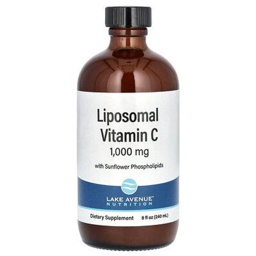 Lake Avenue Nutrition Vitamine C Liposomale, Non Sucrée, 1000 Mg, 236 Ml 