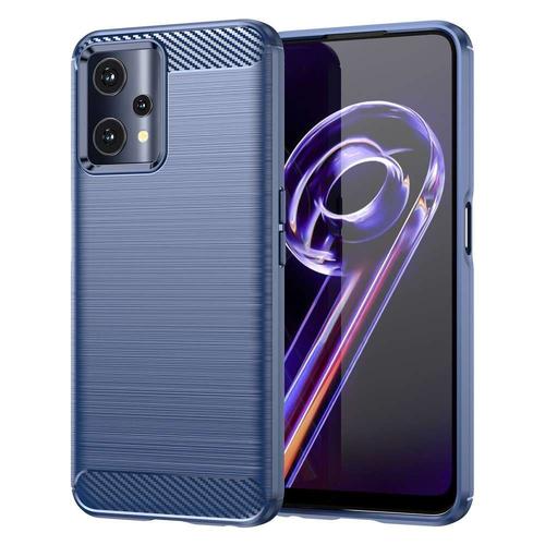 Coque Pour Realme 9 5g / Realme 9 Pro 5g / Oneplus Nord Ce 2 Lite 5g - Housse Etui Silicone Gel Carbone + Verre Trempe - Bleu Fonce