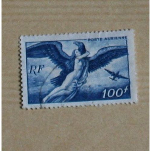 Timbre Oblitéré : Poste Aérienne, 100 Fr