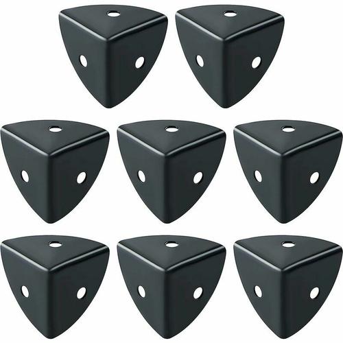 Protection Coin De Table 8 Pcs Meuble D'angle Corniere Aluminium Noir Convient Pour Protection Des Meubles, D¿¿Coration, Anti-Collision Et Anti-Casse, Ebj025b-8p