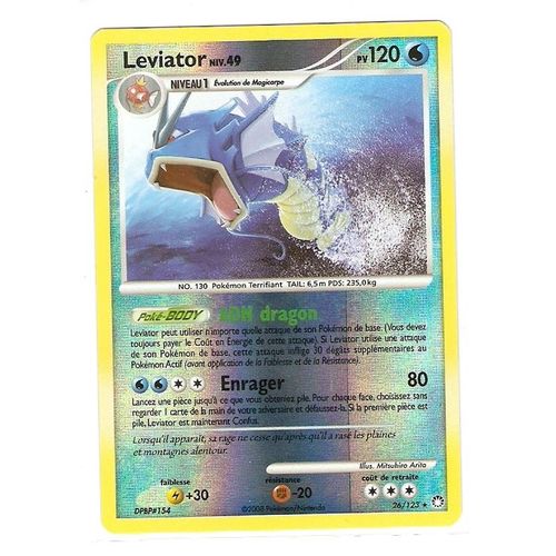 Leviator Niv 49 120pv Holo 26/123 Diamant Et Perle Tresors Mystérieux