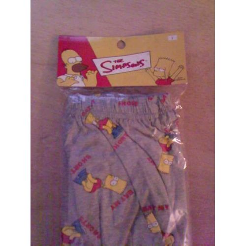 Caleçon Gris Imprimé Bart Simpson Original 20 Th Century Fox