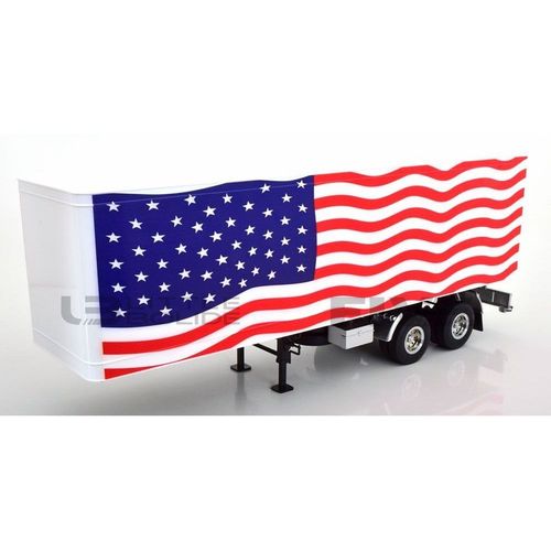 Road Kings 1/18 Rk180169usa Truck Trailer Stars And Stripes Diecast Modelcar-Road Kings