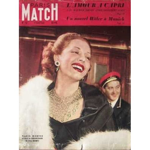 Paris Match Du  11 / 06 / 1949  N° 12 : L'amour A Capri Par Maurice Druon (Prix Goncourt 1948)/ Un Nouvel Hitler À Munich.