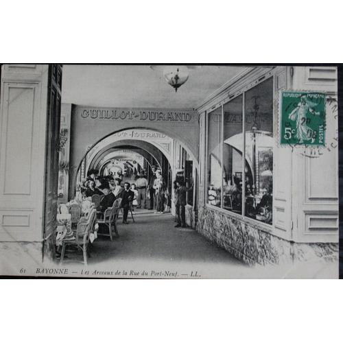 Carte Postale  Affranchie : 1908, Bayonne, Rue Du Pont-Neuf