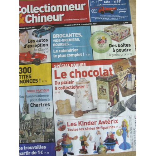 Collectionneur & Chineur -  N° 13 : Le Chocolat-Boites À Poudre-Kinder Astérix