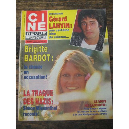 Cine Tele Revue N° 42 : Brigitte Bardot / Gerard Lanvin