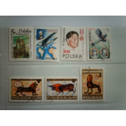 Lot 7 Timbres Pologne