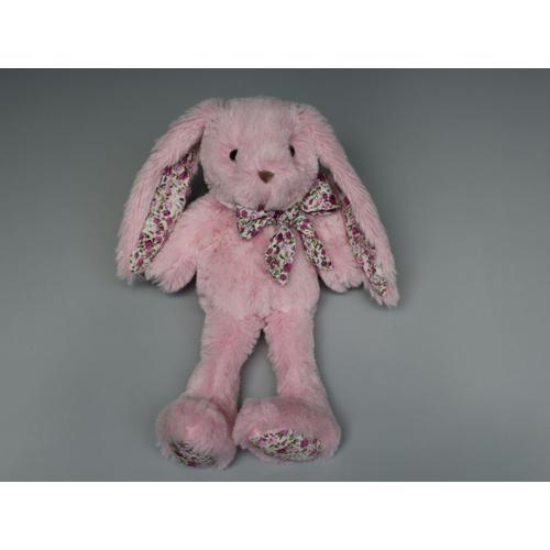 Doudou Lapin Peluche Rose 25 Cm Histoire D'ours