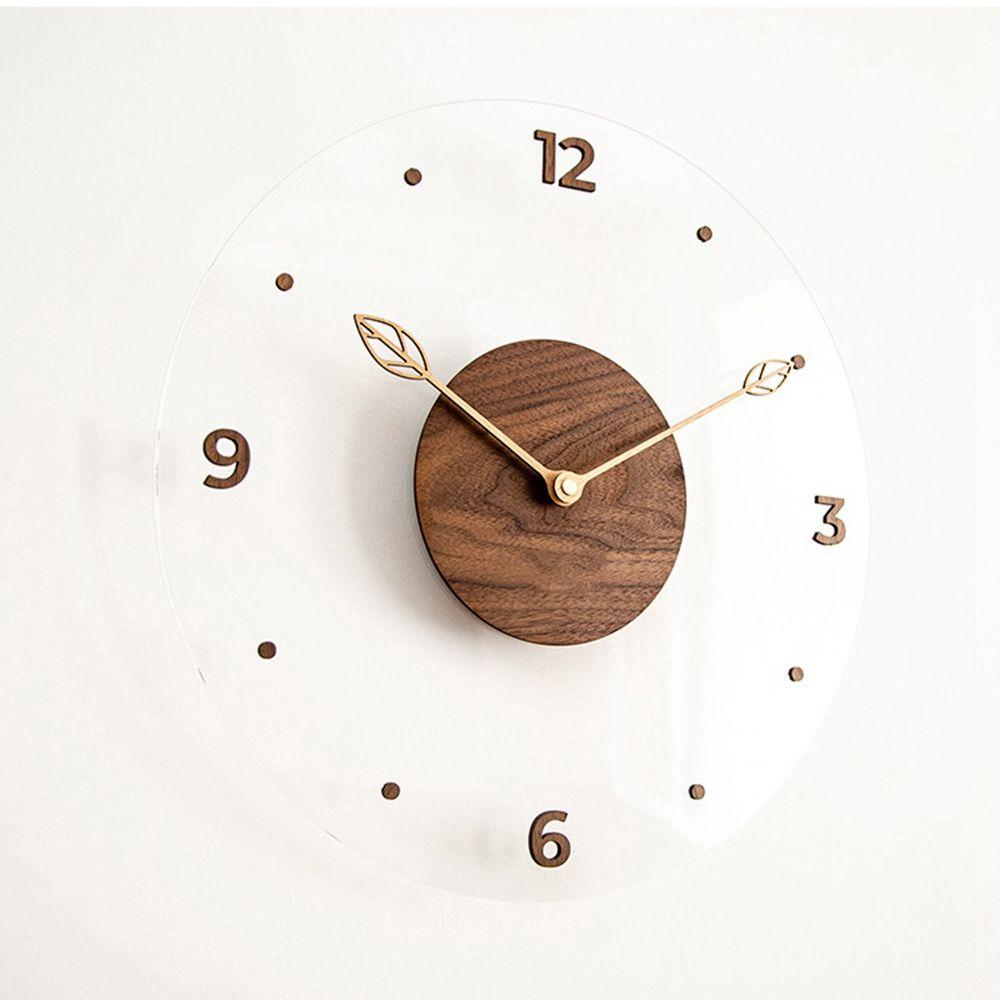 12 Pouces Maison Salon DCoration Bois Horloge Murale Design... - 6