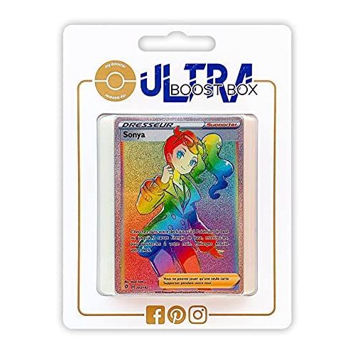 Sonya 203 192 Dresseur Arc En Ciel Secr Te - Ultraboost X Epée Et Bouclier 2 Clash Des Rebelles - Coffret De 10 Cartes Pokémon Françaises