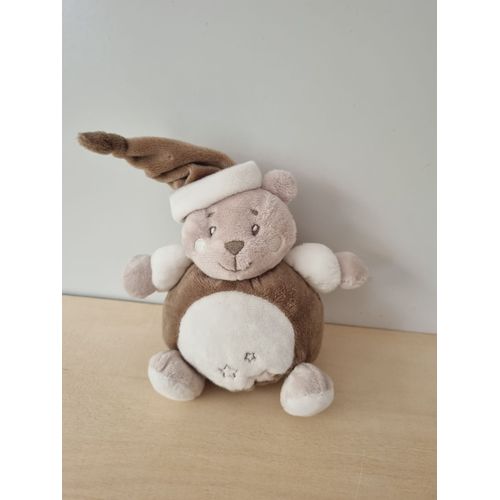 Doudou Ours Marron Étoiles Kimbaloo