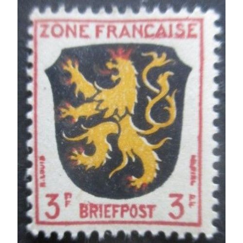 Allemagne Zone Francaise N°3 Armoirie Neuf **