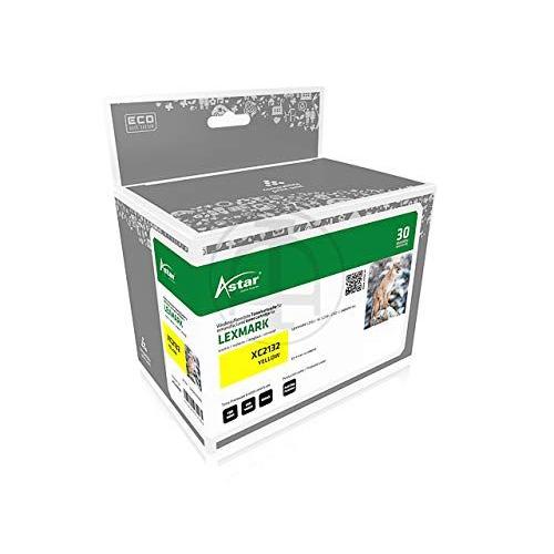 Astar AS20086 approprié pour Lexmark XC2132 Toner Jaune Compatible Aussi 24B6010 3000 Pages