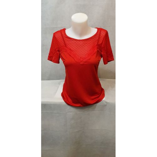 Top Rouge Femme Jus D'orange Paris Taille 40