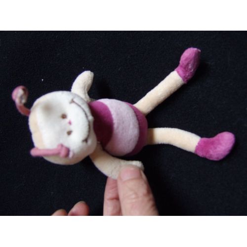 Doudou - Abeille Rose Pale - 15 Cm