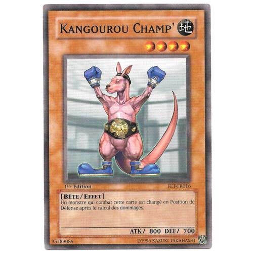 Carte Yu-Gi-Oh ! - Kangourou Champ' Fet-Fer016 [Premiere Edition 1] Vf