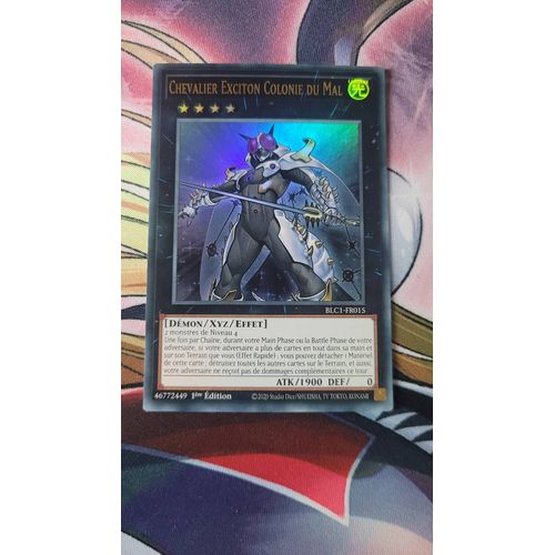 Carte Yugioh! Chevalier Exciton Colonie Du Mal Blc1 -Fr015 Ultra Rare (Titre Gold)