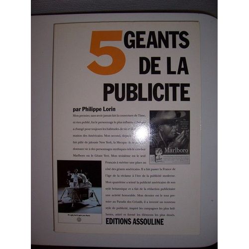 Les Cinq Geants De La Publicite