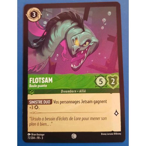 Carte Lorcana Disney (Chapitre 3) Commune (72/204) Flotsam - Boule Puante