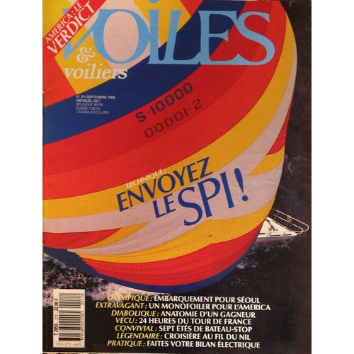 Voiles & Voiliers N_ 211, Septembre 1988. Contient : C-Star : Pied De Nez · La Victoire, Par Nick Bailey Et Olivier Chapuis. Voiles Portrait : Halvard Mabire, Par Luc Le Vaillant....