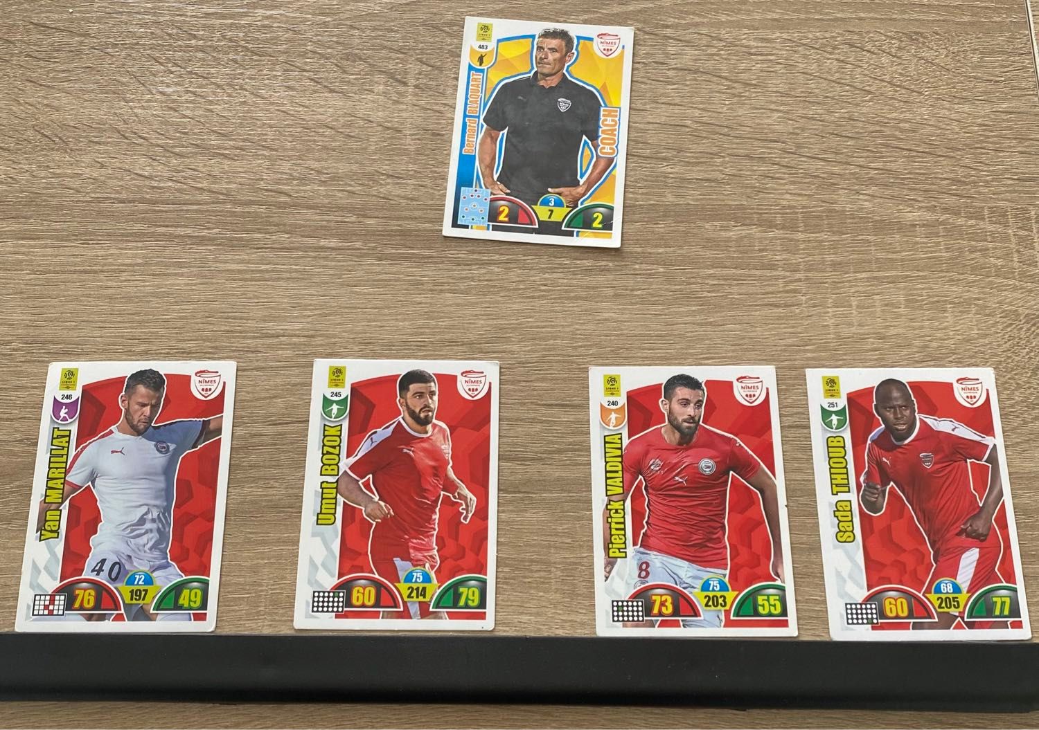 Cartes De Football Xl Adrenalyn Panini, Saison 2018-2019, Ligue 1 De Nîmes