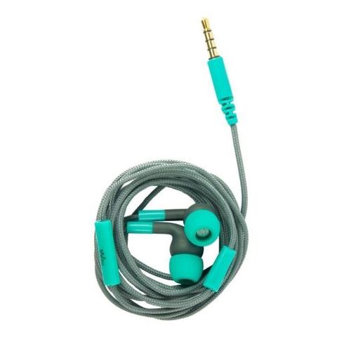 Wiko WiSHAKE - Écouteurs avec micro - intra-auriculaire - filaire - jack 3,5mm - gris, mélange de bleu et de vert