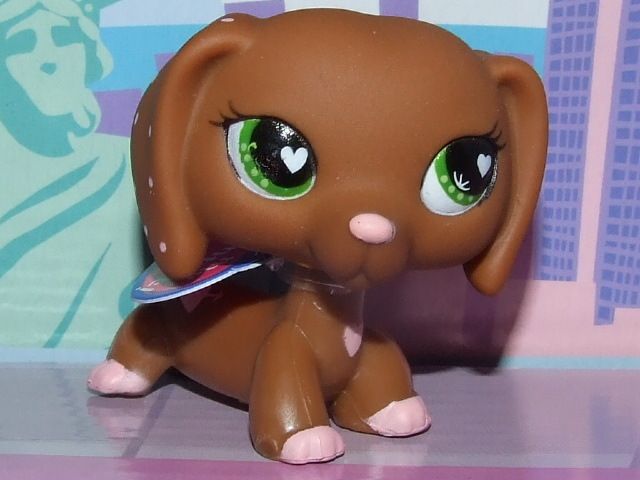 Littlest Pet Shop Petshop N° 556 Chien Teckel St Valentin Hasbro