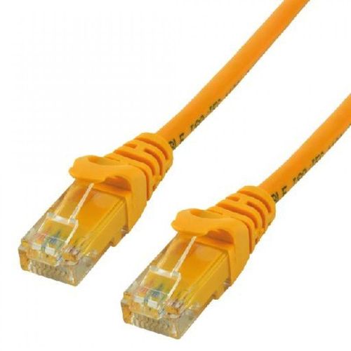 MCL - Cordon de raccordement - RJ-45 (M) pour RJ-45 (M) - 30 cm - paire torsadée écrantée (F/UTP) - CAT 6 - moulé, sans crochet, bloqué - orange