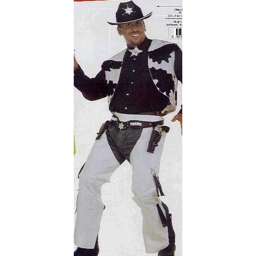 Costume Deguisement Adulte Cow Boy  Gilet Avec Sur-Pantalon Chaps Taille 40/42  (' Sans Chemise Et Chapeau )