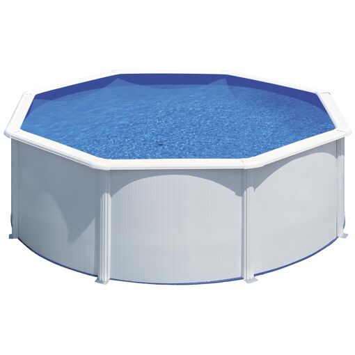 Gre KIT240ECO piscine hors sol Octogonal 4750 L Bleu et