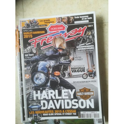 Freeway Hors Serie 92 De 2014 Dyna Switchback,Softail Heritage,Electra Ultra Classic,Sportster 1200t,Tri Glide,Xg750 Street,Xl883n Iron