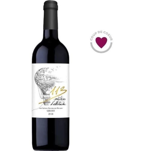 113 Metres D'altitude 2019 Graves - Vin Rouge De Bordeaux