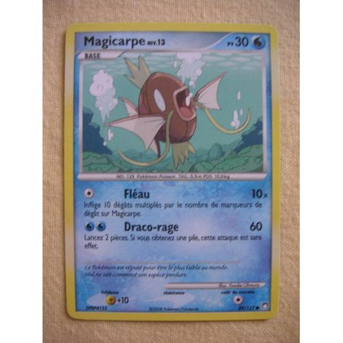 Magicarpe Niv 13 30pv 89/123 Diamant Et Perle Tresors Mystérieux