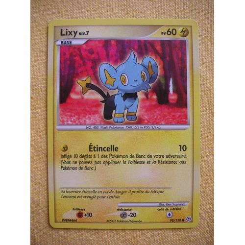 Pokemon - Lixy Niv.7 - 60pv Carte N°98/130