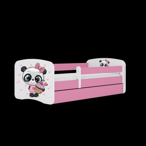 Lit Babydreams Panda Rose Avec Un Matelas Tiroir 180/80