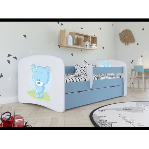 Lit Nounours Bleu Babydreams Avec Un Tiroir Sans Matelas 140/70