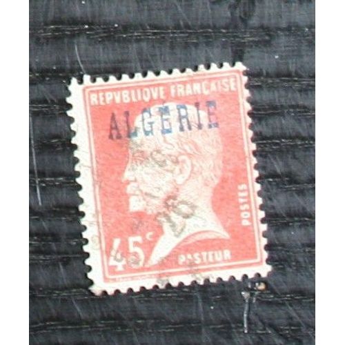 Timbre Oblitéré  : Pasteur (Algérie)