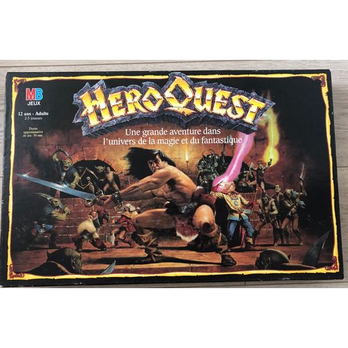 Jeu De Société Vintage Heroquest Mb 1989 Complet