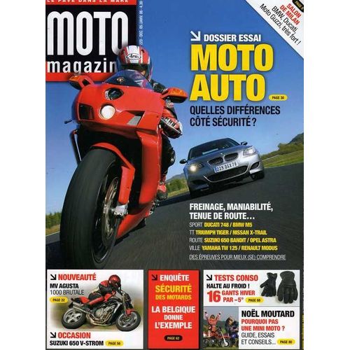 Moto Magazine Essais:Mv Agusta 910 Brutale/Yamaha Yzf R6/Yamaha 125 X Max/Match Autos-Motos  N° 223 : Comparatif Suzuki Gsx R 1000/Honda Cbr 1000 Rr/Yamaha Yzf 1000 R1/Kawasaki Zx 10 R